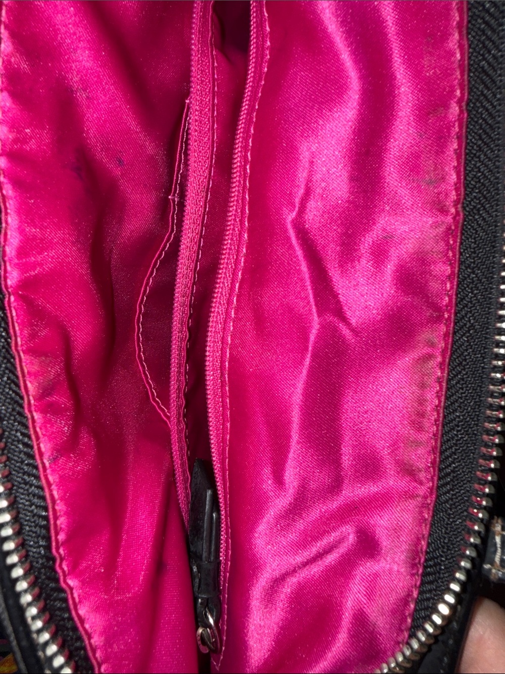 Coach Black Plaid Tote with Pink Accents - Picture 10 of 12